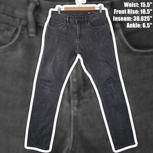 Roark Standard Slim HWY 133 Denim 31 (31x30.5) Black Fade Mens Jeans